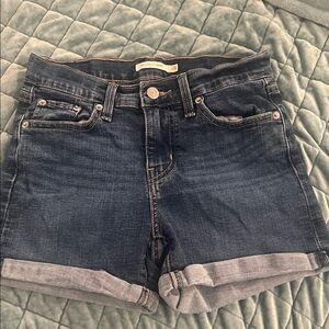 Ladies Levi's Blue Jean Shorts - Size 26, 27